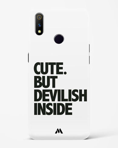 Cute But Devilish Inside Hard Case Phone Cover-(Realme)