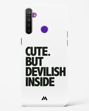 Cute But Devilish Inside Hard Case Phone Cover-(Realme)