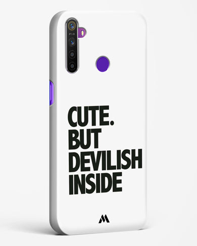 Cute But Devilish Inside Hard Case Phone Cover-(Realme)