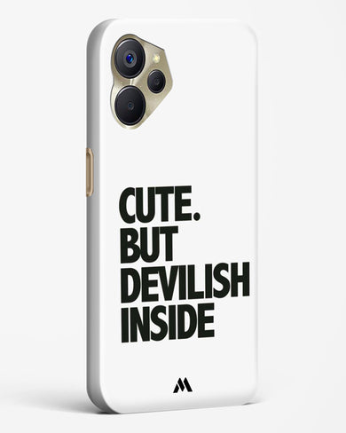 Cute But Devilish Inside Hard Case Phone Cover-(Realme)