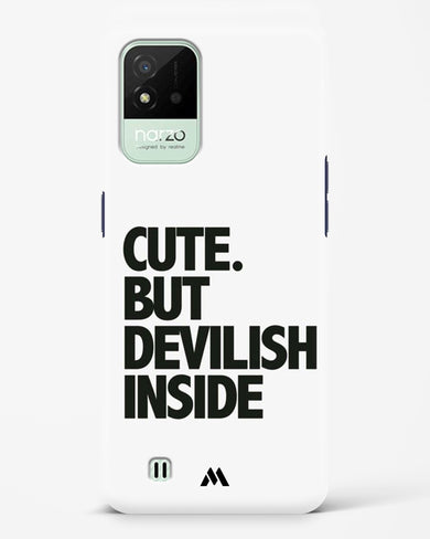 Cute But Devilish Inside Hard Case Phone Cover (Realme)