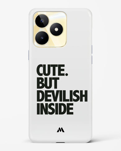 Cute But Devilish Inside Hard Case Phone Cover (Realme)