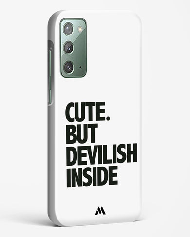 Cute But Devilish Inside Hard Case Phone Cover (Samsung)