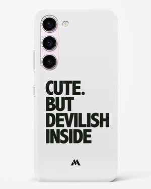 Cute But Devilish Inside Hard Case Phone Cover-(Samsung)