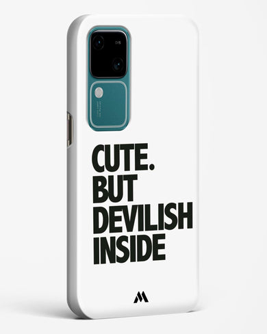 Cute But Devilish Inside Hard Case Phone Cover (Vivo)