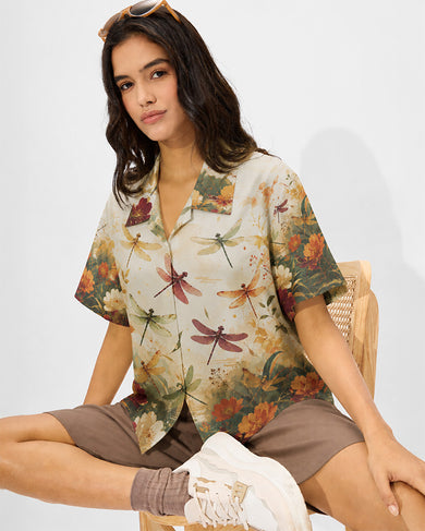 Dragonfly Meadow | Women Summer Shirt