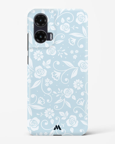Floral Blue Zephyrs Hard Case Phone Cover (Motorola)