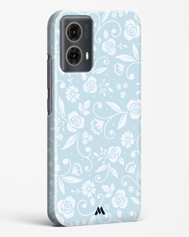 Floral Blue Zephyrs Hard Case Phone Cover (Motorola)