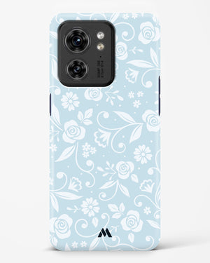 Floral Blue Zephyrs Hard Case Phone Cover (Motorola)