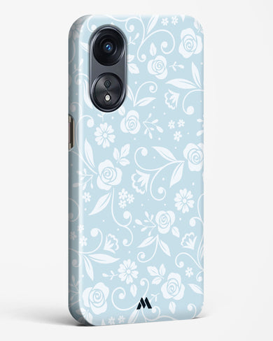 Floral Blue Zephyrs Hard Case Phone Cover-(Oppo)