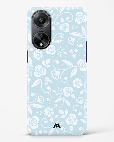 Floral Blue Zephyrs Hard Case Phone Cover-(Oppo)