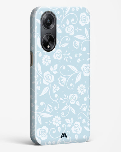 Floral Blue Zephyrs Hard Case Phone Cover-(Oppo)