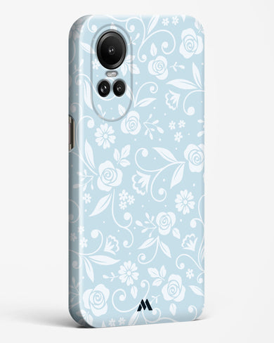 Floral Blue Zephyrs Hard Case Phone Cover-(Oppo)