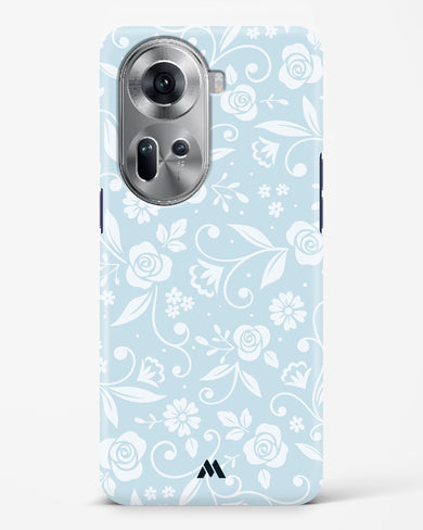 Floral Blue Zephyrs Hard Case Phone Cover-(Oppo)