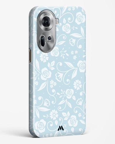 Floral Blue Zephyrs Hard Case Phone Cover-(Oppo)