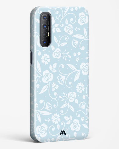 Floral Blue Zephyrs Hard Case Phone Cover-(Oppo)