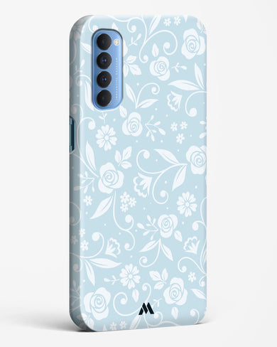 Floral Blue Zephyrs Hard Case Phone Cover-(Oppo)