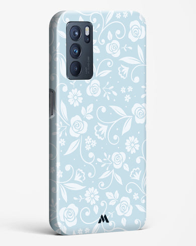 Floral Blue Zephyrs Hard Case Phone Cover-(Oppo)