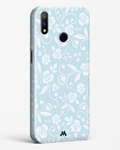 Floral Blue Zephyrs Hard Case Phone Cover-(Realme)