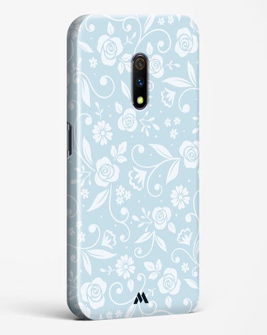 Floral Blue Zephyrs Hard Case Phone Cover-(Realme)