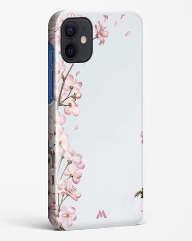 Pastel Flowers on Marble Hard Case Phone Cover-(Apple)