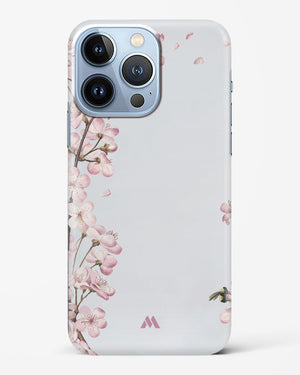 Pastel Flowers on Marble Hard Case iPhone 13 Pro