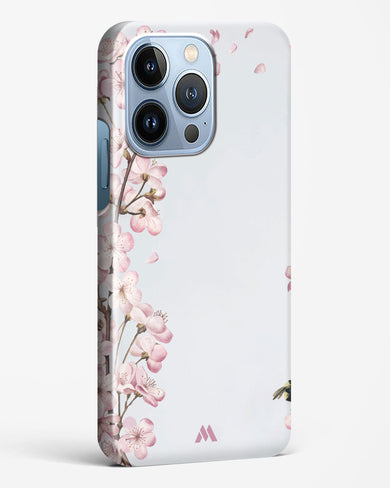 Pastel Flowers on Marble Hard Case Phone Cover-(Apple)