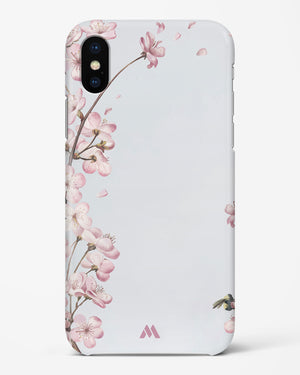 Pastel Flowers on Marble Hard Case iPhone X