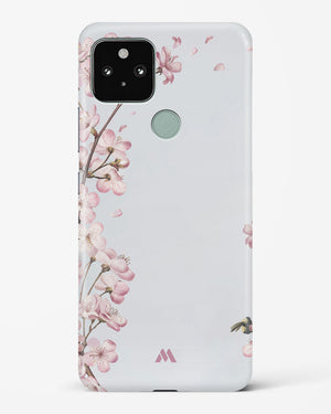 Pastel Flowers on Marble Hard Case Phone Cover-(Google)