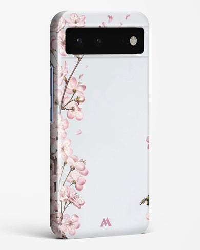 Pastel Flowers on Marble Hard Case Phone Cover-(Google)