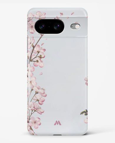 Pastel Flowers on Marble Hard Case Phone Cover-(Google)