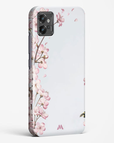 Pastel Flowers on Marble Hard Case Phone Cover (Motorola)