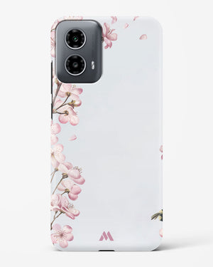 Pastel Flowers on Marble Hard Case Phone Cover (Motorola)