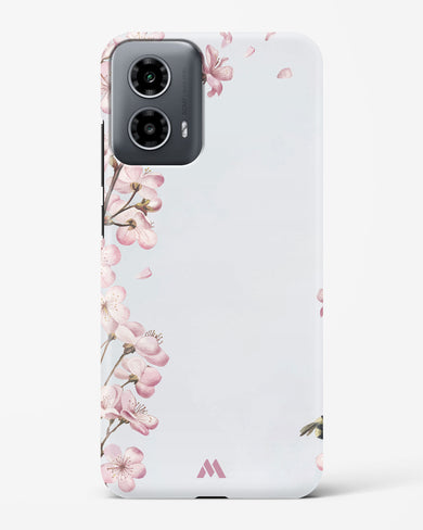 Pastel Flowers on Marble Hard Case Phone Cover (Motorola)