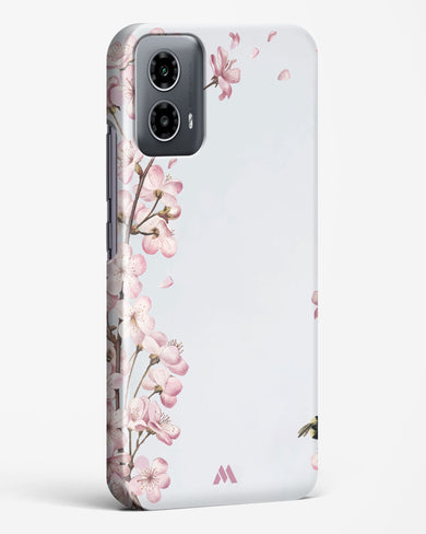 Pastel Flowers on Marble Hard Case Phone Cover (Motorola)