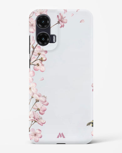 Pastel Flowers on Marble Hard Case Phone Cover (Motorola)