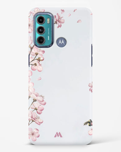 Pastel Flowers on Marble Hard Case Phone Cover (Motorola)