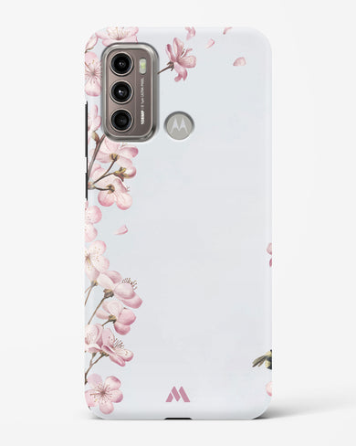 Pastel Flowers on Marble Hard Case Phone Cover (Motorola)