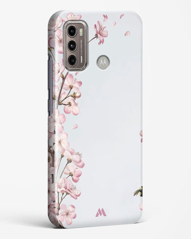 Pastel Flowers on Marble Hard Case Phone Cover (Motorola)