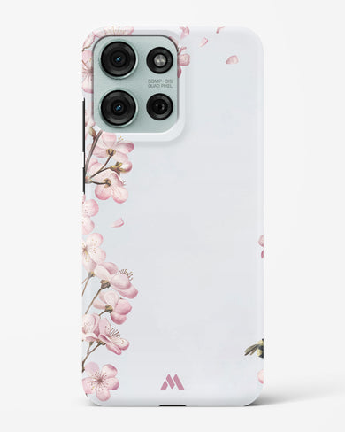 Pastel Flowers on Marble Hard Case Phone Cover (Motorola)