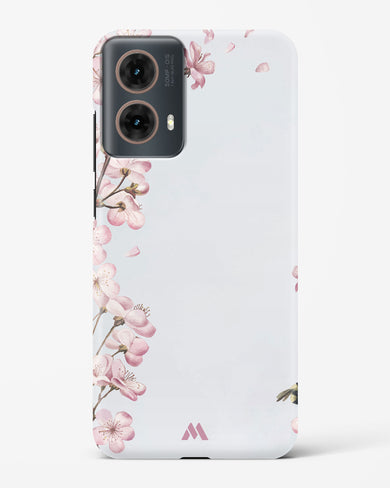 Pastel Flowers on Marble Hard Case Phone Cover (Motorola)