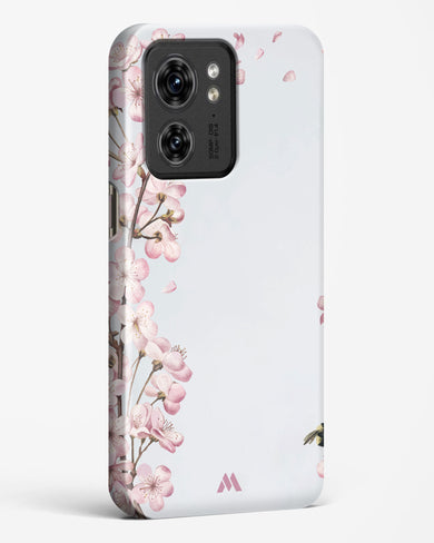 Pastel Flowers on Marble Hard Case Phone Cover (Motorola)