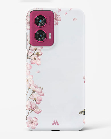 Pastel Flowers on Marble Hard Case Phone Cover (Motorola)