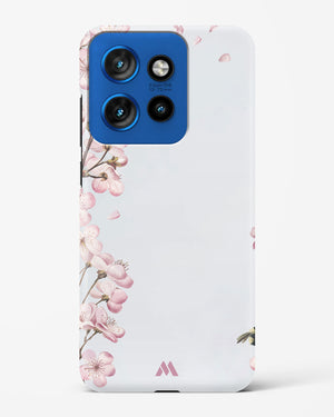 Pastel Flowers on Marble Hard Case Phone Cover (Motorola)