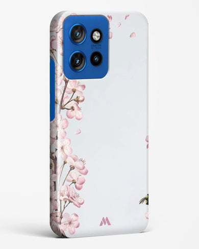 Pastel Flowers on Marble Hard Case Phone Cover (Motorola)