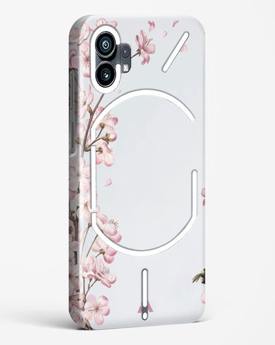 Pastel Flowers on Marble Hard Case Phone Cover-(Nothing)