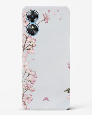 Pastel Flowers on Marble Hard Case Phone Cover-(Oppo)