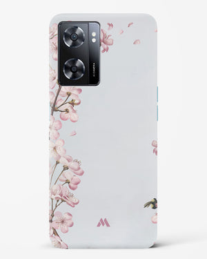 Pastel Flowers on Marble Hard Case Phone Cover-(Oppo)