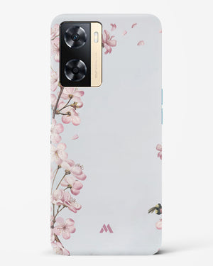 Pastel Flowers on Marble Hard Case Phone Cover-(Oppo)