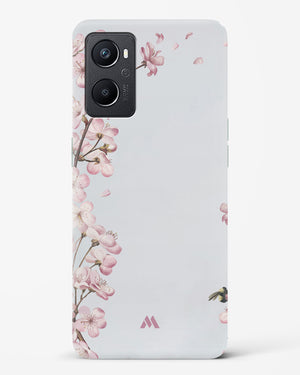 Pastel Flowers on Marble Hard Case Phone Cover-(Oppo)